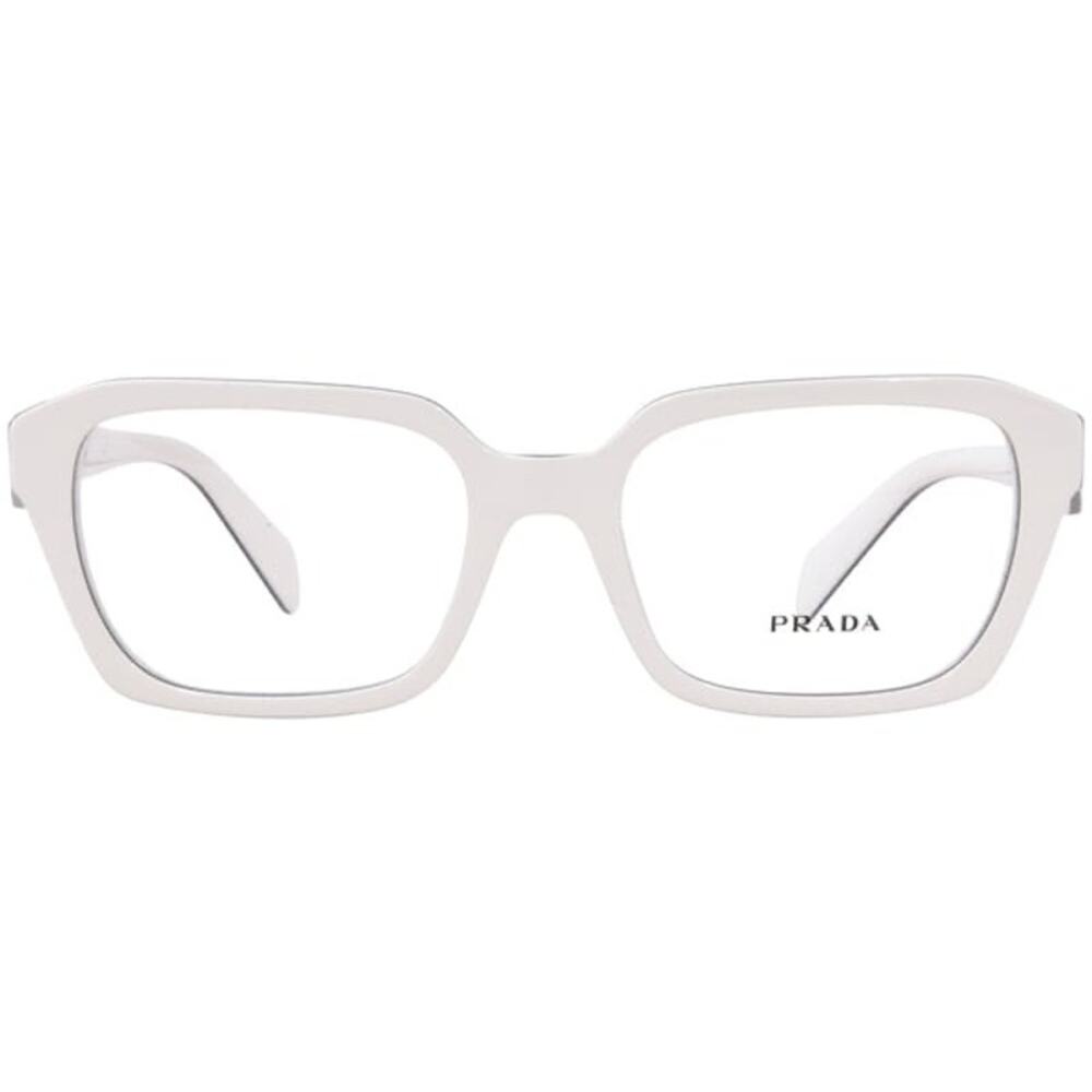 1000. Prada Eyeglasses Women's White Full Rim Cat Eye - Picture 2 of 5